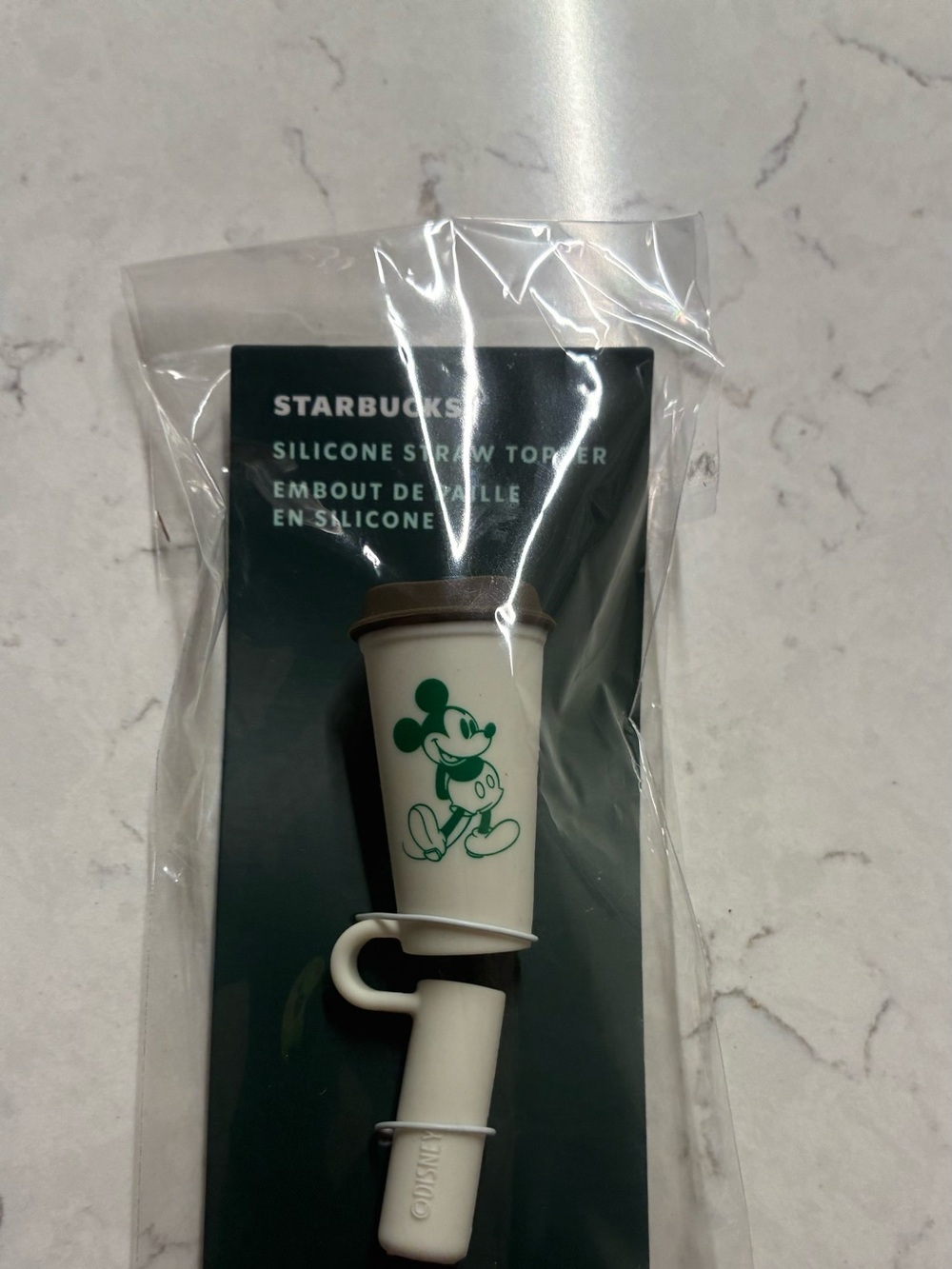 Starbucks Disney Mickey Mouse Silicone Straw Topper